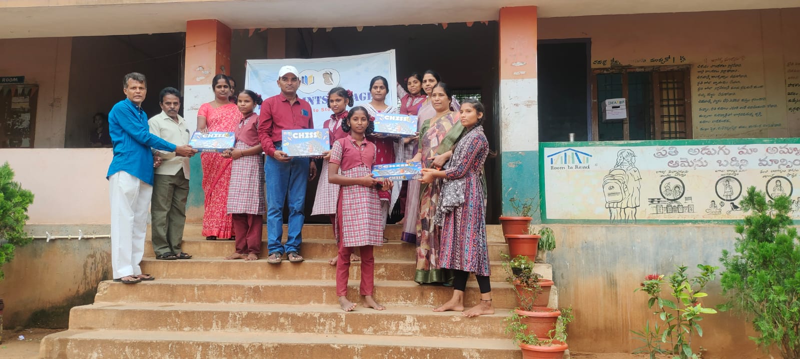 Chess boards donation in Veldanda Mandal, Telangana - Supporting rural chess education (Image 2)