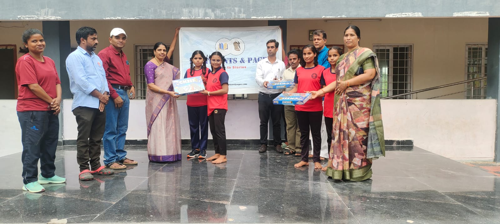 Chess boards donation in Veldanda Mandal, Telangana - Supporting rural chess education (Image 5)